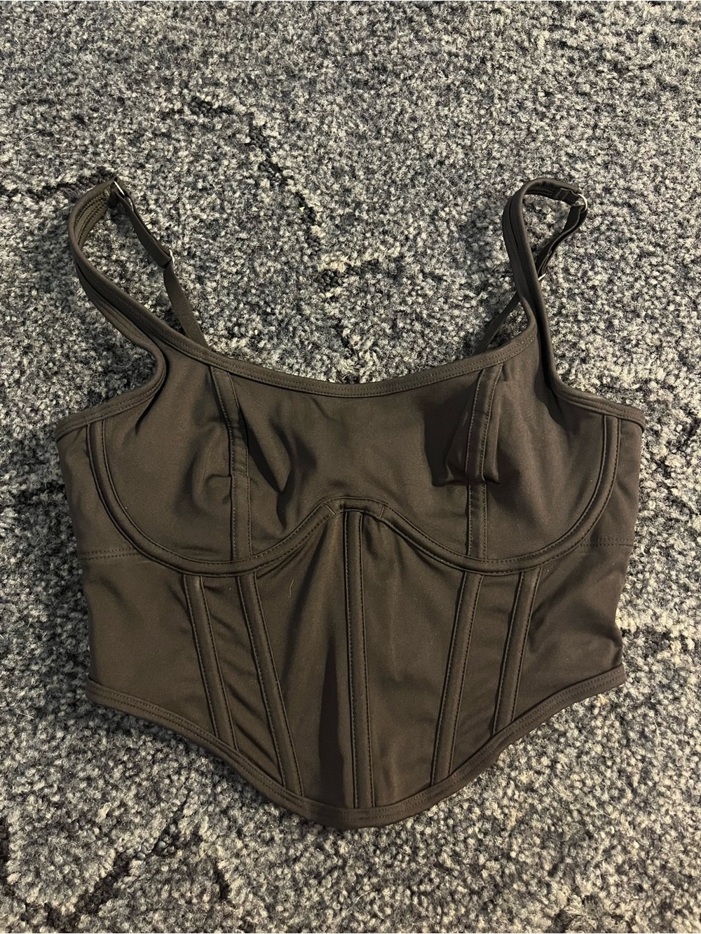Gilly Hicks Black Bustier Bra Top